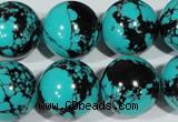 CTU1809 15.5 inches 20mm round synthetic turquoise beads