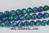 CTU1812 15.5 inches 6mm round synthetic turquoise beads