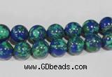 CTU1813 15.5 inches 8mm round synthetic turquoise beads