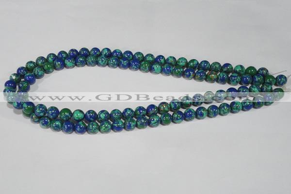 CTU1813 15.5 inches 8mm round synthetic turquoise beads