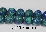 CTU1814 15.5 inches 10mm round synthetic turquoise beads