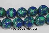 CTU1815 15.5 inches 12mm round synthetic turquoise beads