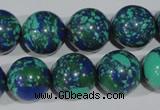 CTU1819 15.5 inches 20mm round synthetic turquoise beads