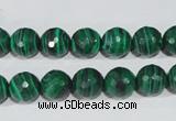 CTU1824 15.5 inches 10mm faceted round synthetic turquoise beads