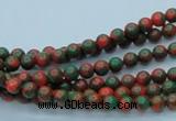 CTU213 16 inches 4mm round imitation turquoise beads wholesale