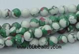 CTU223 16 inches 6mm round imitation turquoise beads wholesale