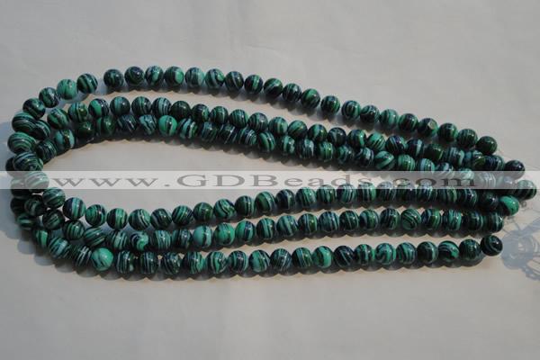 CTU2404 15.5 inches 8mm round synthetic turquoise beads