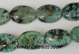 CTU2476 15.5 inches 13*18mm oval African turquoise beads wholesale