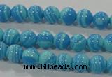 CTU2581 15.5 inches 6mm round synthetic turquoise beads