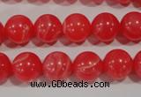 CTU2734 15.5 inches 12mm round synthetic turquoise beads