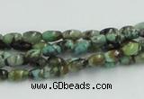 CTU406 15.5 inches 4*6mm rice African turquoise beads wholesale