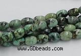 CTU407 15.5 inches 6*7mm rice African turquoise beads wholesale