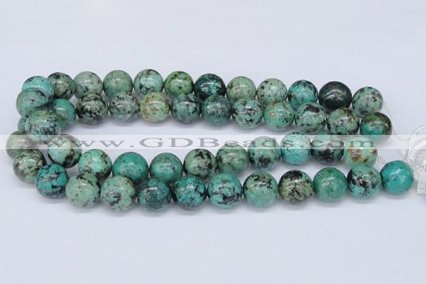 CTU431 15.5 inches 16mm round African turquoise beads wholesale