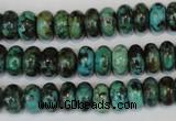 CTU484 15.5 inches 6*10mm rondelle African turquoise beads wholesale