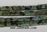 CTU487 15.5 inches 4*13mm cuboid African turquoise beads wholesale