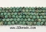 CTU514 15.5 inches 6mm round African turquoise beads wholesale