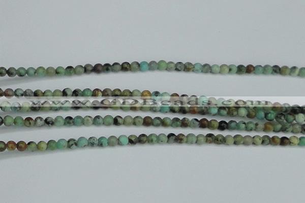 CTU560 15.5 inches 3mm round african turquoise beads wholesale