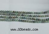 CTU563 15.5 inches 6mm round matte african turquoise beads