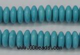 CTU880 15.5 inches 5*8mm rondelle dyed turquoise beads wholesale