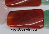 CTW169 15.5 inches 22*40mm twisted rectangle mixed gemstone beads