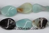 CTW67 15.5 inches 15*20mm twisted oval amazonite gemstone beads