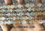 CTZ12 15.5 inches 8mm round natural topaz gemstone beads