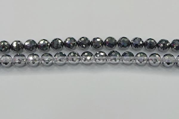 CTZ622 15.5 inches 8mm faceted round terahertz beads wholesale