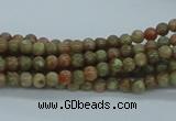 CUG01 15.5 inches 4mm round unakite gemstone beads wholesale