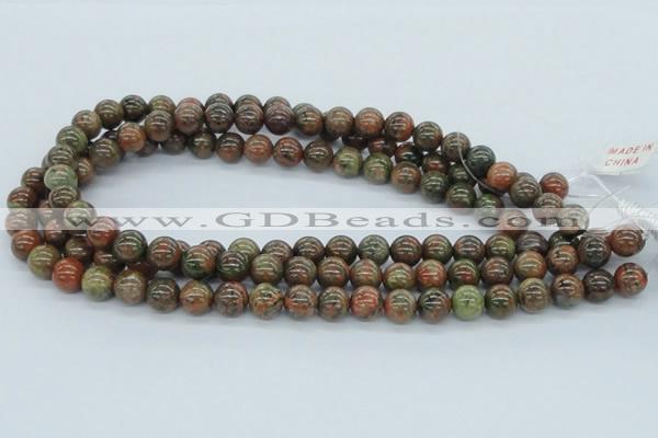 CUG03 15.5 inches 10mm round unakite gemstone beads wholesale