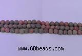 CUG181 15.5 inches 6mm round matte unakite gemstone beads