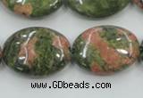 CUG62 16 inches 18*25mm oval natural unakite gemstone beads wholesale