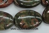 CUJ03 15.5 inches 22*30mm oval autumn jasper gemstone beads