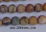 CVJ12 15.5 inches 8mm round matte venus jasper beads wholesale