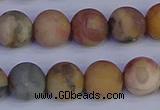 CVJ15 15.5 inches 12mm round matte venus jasper beads wholesale