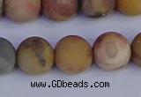 CVJ16 15.5 inches 14mm round matte venus jasper beads wholesale