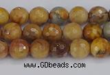 CVJ22 15.5 inches 6mm faceted round venus jasper beads wholesale