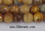 CVJ23 15.5 inches 8mm faceted round venus jasper beads wholesale