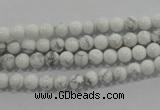 CWB200 15.5 inches 4mm round natural white howlite beads wholesale