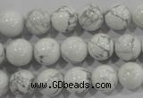 CWB203 15.5 inches 10mm round natural white howlite beads wholesale