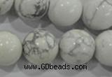 CWB208 15.5 inches 20mm round natural white howlite beads wholesale