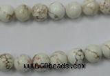 CWB312 15.5 inches 8mm round howlite turquoise beads wholesale