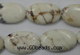 CWB355 15.5 inches 16*25mm oval howlite turquoise beads wholesale