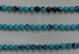 CWB550 15.5 inches 2mm round howlite turquoise beads wholesale