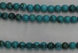 CWB551 15.5 inches 3mm round howlite turquoise beads wholesale