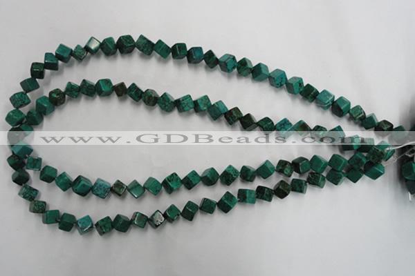 CWB760 15.5 inches 6*6mm cube howlite turquoise beads wholesale