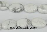 CWB85 15.5 inches 13*18mm oval natural white howlite beads