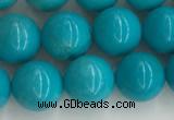 CWB852 15.5 inches 8mm round howlite turquoise beads wholesale