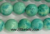 CWB876 15.5 inches 6mm round howlite turquoise beads wholesale