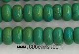 CWB898 15.5 inches 2*4mm rondelle howlite turquoise beads