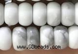 CWB918 15.5 inches 5*8mm rondelle white howlite turquoise beads